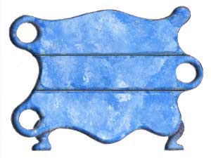 Kommode in blau