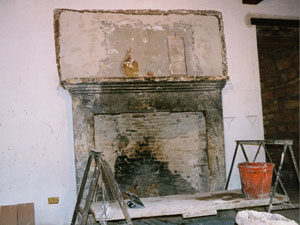 Kamin vorher